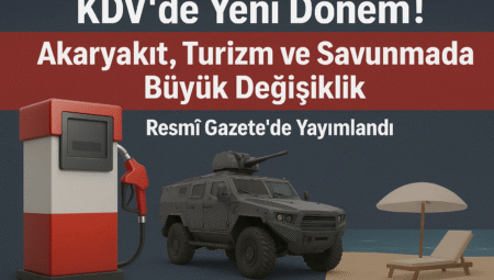 KDV’de Yeni Dönem! Akaryakıt ve Turizmde Büyük Değişiklik