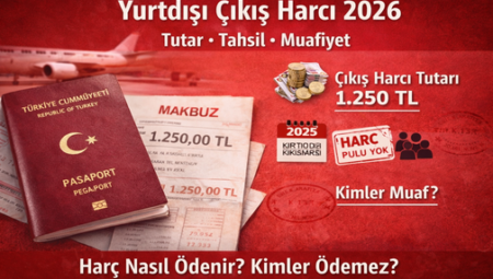 Yurtdışı Çıkış Harcı: 2026 Tutarı, Tahsil Şekli ve Muafiyet Halleri